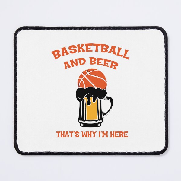 Item preview, Basketball and Beer Thats Why I am Here Play Basket Ball Player Classic Gift Premium Apparel Funny Holiday Xmas designed and sold by DesignByHeartUK.