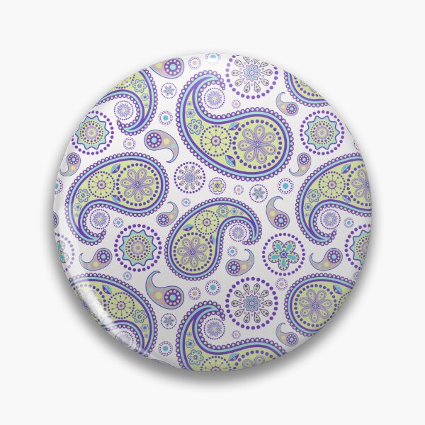 Item preview, Blue and Purple Boho Paisley, Persian Paisley designed and sold by antevasinart.