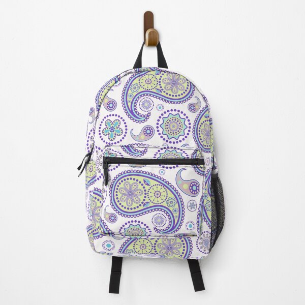 Artikelvorschau, Blaues und lila Boho Paisley, persisches Paisley entworfen und verkauft von antevasinart.