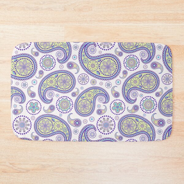 Item preview, Blue and Purple Boho Paisley, Persian Paisley designed and sold by antevasinart.