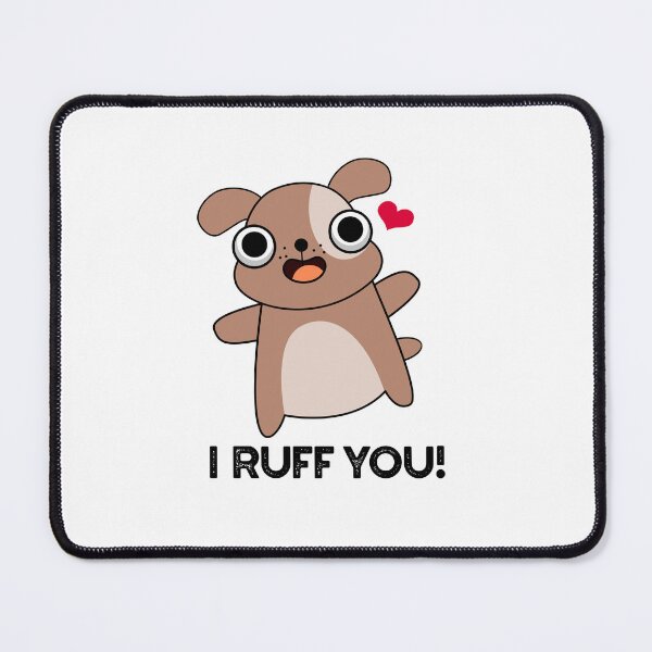 Item preview, I Ruff You Funny Dog Puns designed and sold by punnybone.