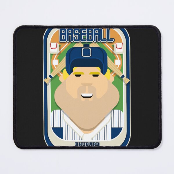 Item preview, Baseball blue pinstripes rhubarb pitchbatter sven version designed and sold by SamanthaHohler.