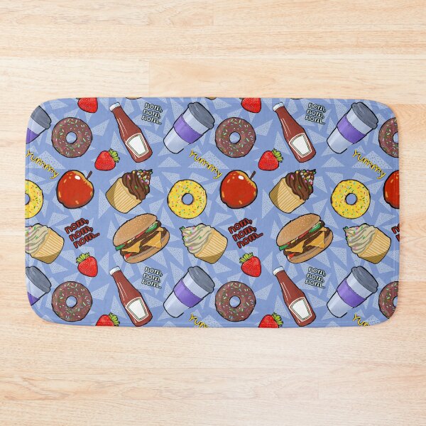 Item preview, Food mix on blue background  designed and sold by BumbleBearArtUK.