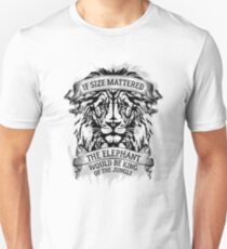 The Elephant Would Be King Jiu Jitsu Unisex T-Shirt