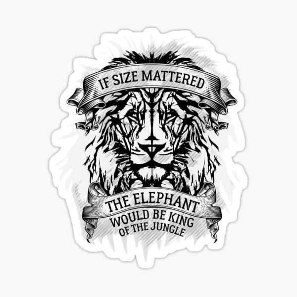 The Elephant Would Be King Jiu Jitsu Sticker