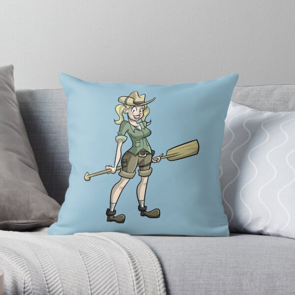 Skipperette (by Richard Wallace) Throw Pillow