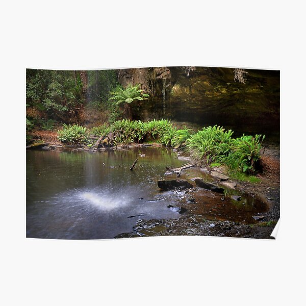 0536 Lower Kalimna Falls 2 - Otways Poster