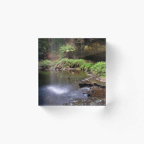 0536 Lower Kalimna Falls 2 - Otways Acrylic Block