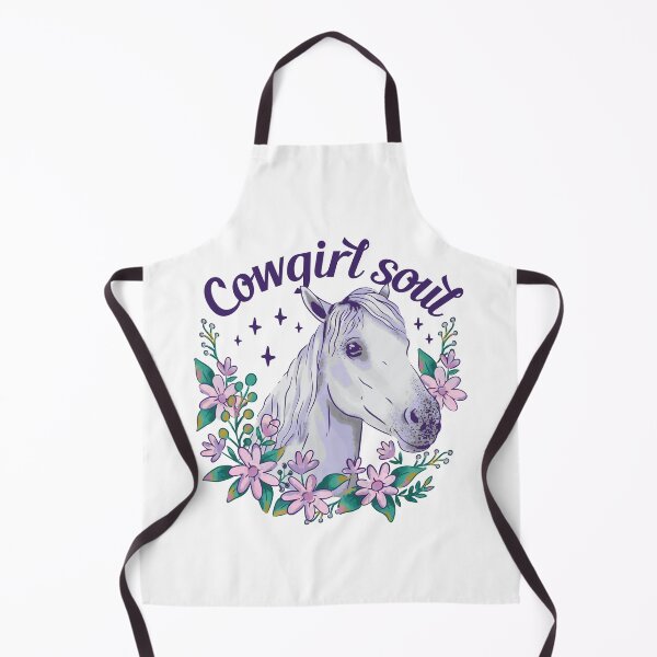 Item preview, Horse Art - Cute Cowgirl Soul White Horse designed and sold by KaylaStudio.
