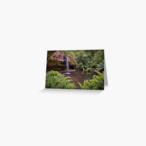 0537 Lower Kalimna Falls 4 - Otways Greeting Card