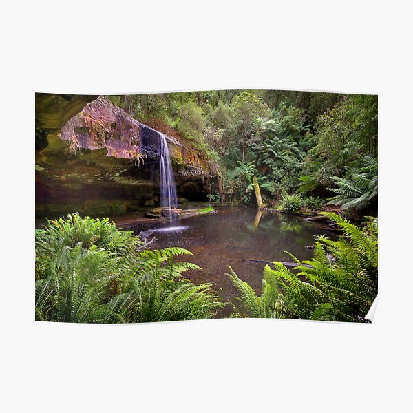 0537 Lower Kalimna Falls 4 - Otways Poster