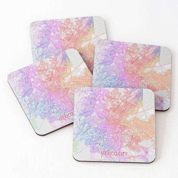Item preview, Mexico City Map - Colorful designed and sold by deMAP.