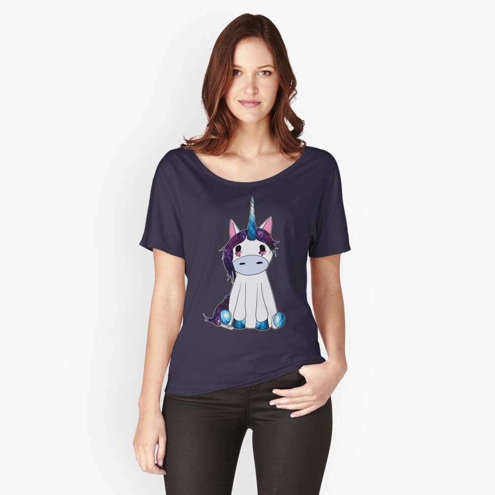 Creepy & Cute Galaxy Unicorn Relaxed Fit T-Shirt