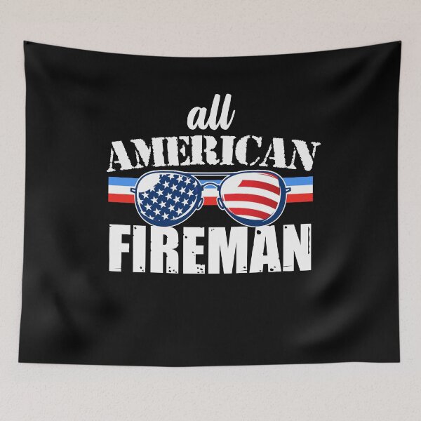 Item preview, All American Fireman designed and sold by FanaticTee.