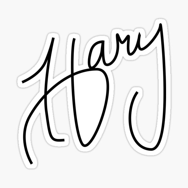 name-harry-drawing-sticker-for-sale-by-blondiabshop-redbubble