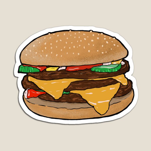 Kühlschrankmagnet Essen Magnet Hunger Magnetset Burger Food Humor naschen 