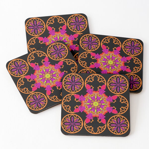 Item preview, Oriental Inspired.. A vibrant repeating tile pattern using bright pinks designed and sold by ditzy-designs.
