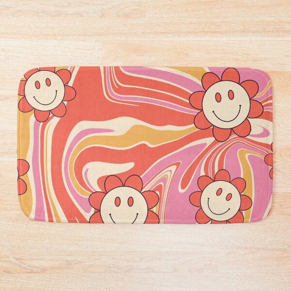 Item preview, Vintage Psychedelic Swirl Smiley Flowers  designed and sold by MaiZephyr.