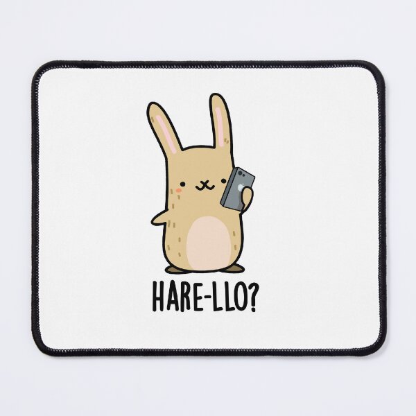 Item preview, Hare-llo There Funny Hare Rabbit Puns  designed and sold by punnybone.