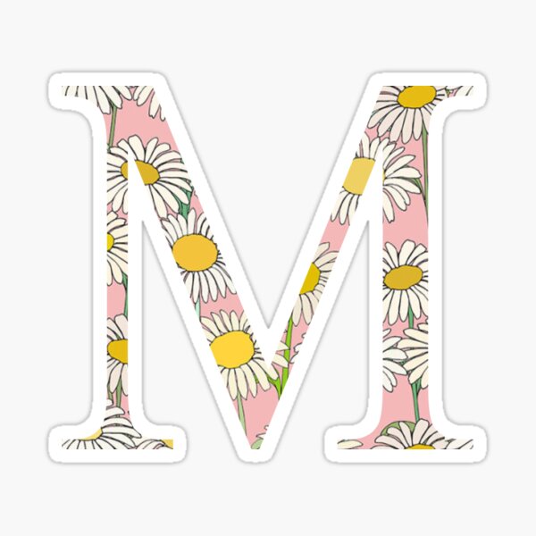 Mu M Daisies Sticker
