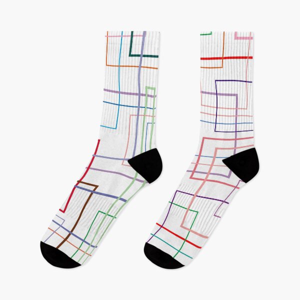 Aperçu de l'œuvre lignes multicolores créée et vendue par MindFly.