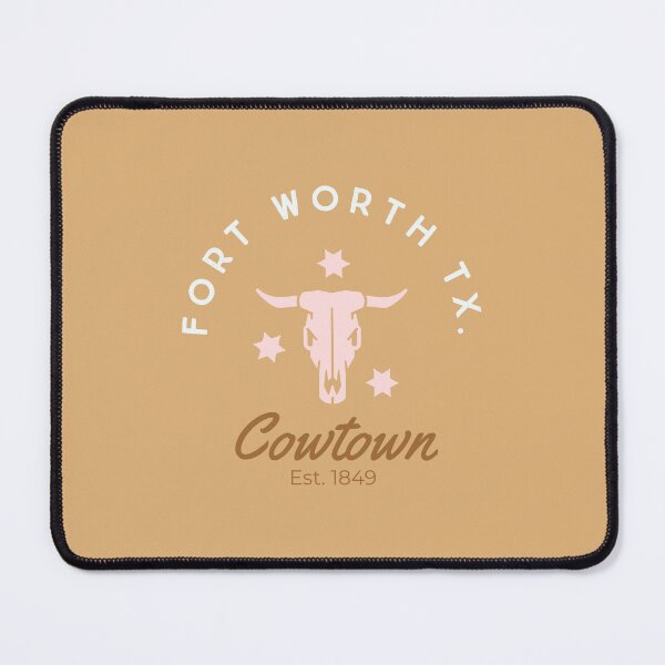 Item preview, Fort Worth Texas Cowtown Skull - baby pink designed and sold by AshTreeCrtvCo.