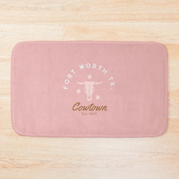 Item preview, Fort Worth Texas Cowtown Skull - baby pink designed and sold by AshTreeCrtvCo.