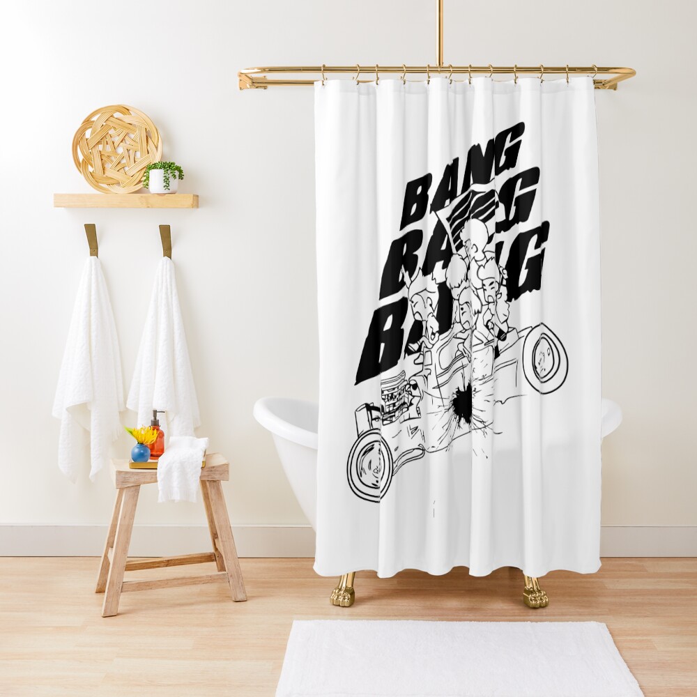 "BIGBANG BANG BANG BANG (Black)" Shower Curtain for Sale by kwaii