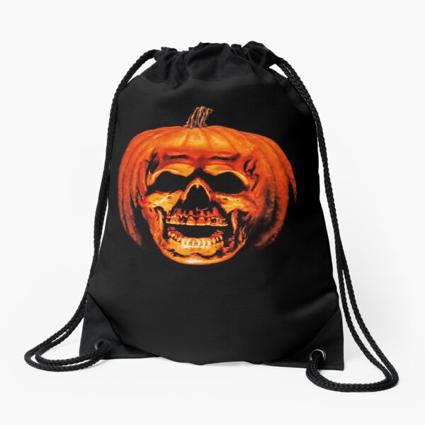 Halloween Horror Movies Vintage Pumpkin Michael Myers 1980s 1970s Classic T-Shirt Drawstring Bag