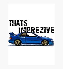 That's Imprezive! Subaru Impreza WRX STi 22B Photographic Print