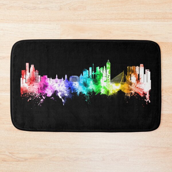Item preview, Rotterdam The Netherlands Skyline designed and sold by ArtPrints.