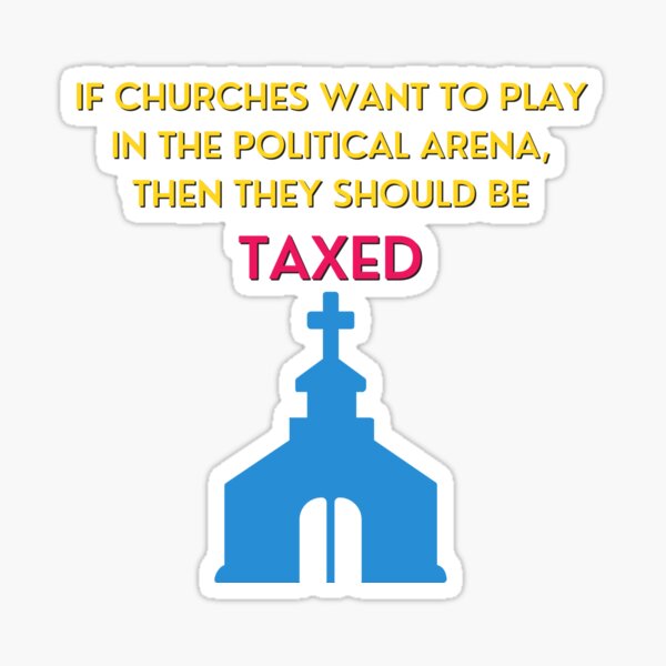 Item preview, Separation Of Church And State Original Design Sticker | Church State Separation Tee | Tax The Church designed and sold by sugarcube1999.