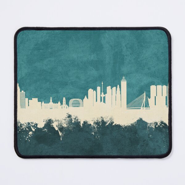 Item preview, Rotterdam The Netherlands Skyline designed and sold by ArtPrints.