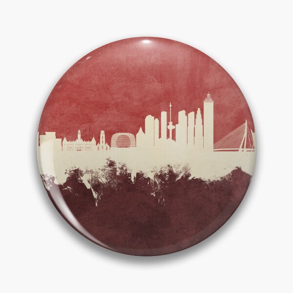 Item preview, Rotterdam The Netherlands Skyline designed and sold by ArtPrints.