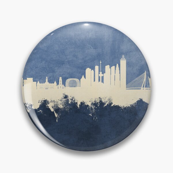 Item preview, Rotterdam The Netherlands Skyline designed and sold by ArtPrints.