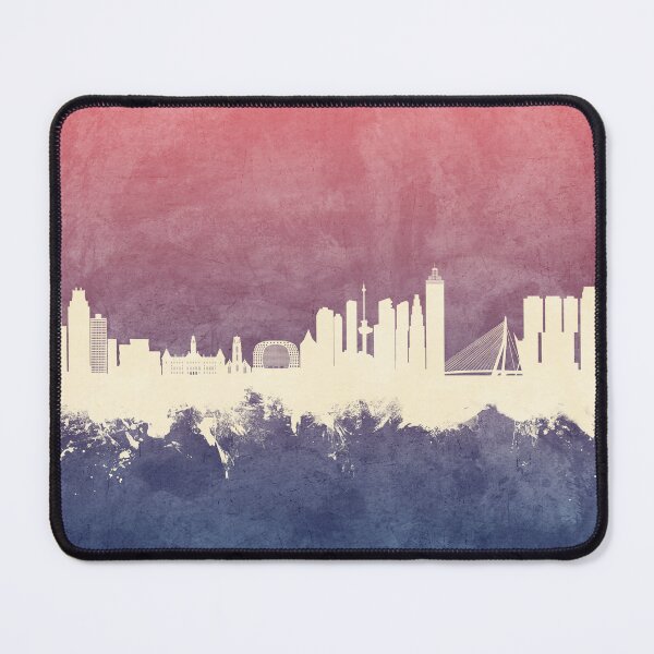 Item preview, Rotterdam The Netherlands Skyline designed and sold by ArtPrints.