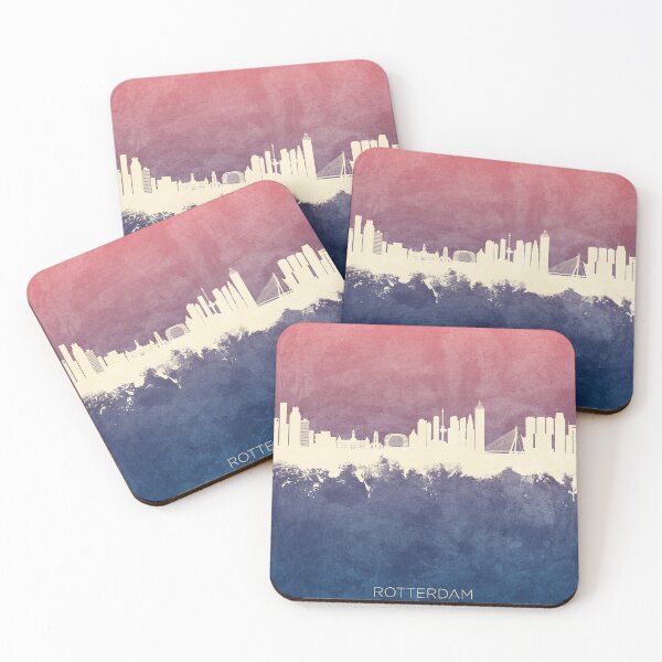 Item preview, Rotterdam The Netherlands Skyline designed and sold by ArtPrints.