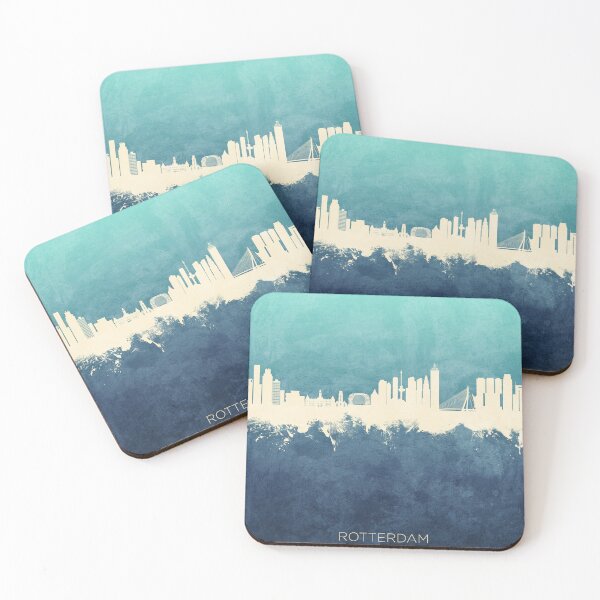 Item preview, Rotterdam The Netherlands Skyline designed and sold by ArtPrints.