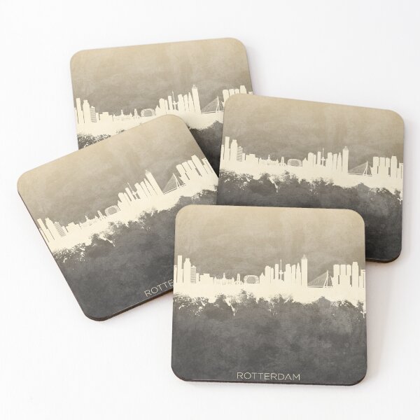 Item preview, Rotterdam The Netherlands Skyline designed and sold by ArtPrints.