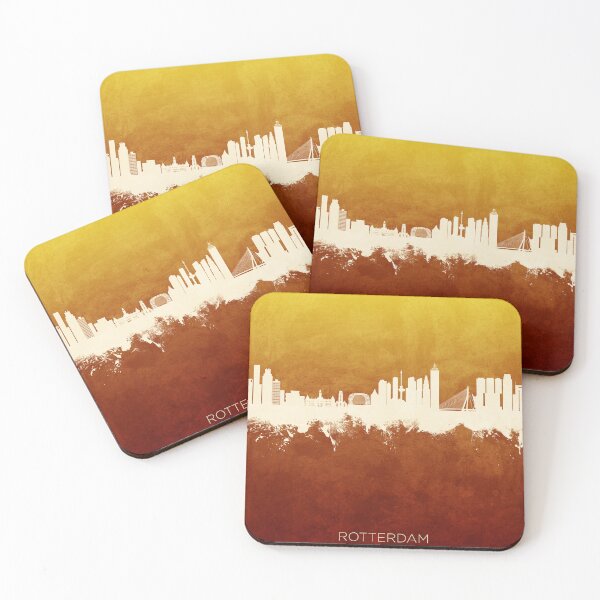 Artikelvorschau, Rotterdam The Netherlands Skyline entworfen und verkauft von ArtPrints.