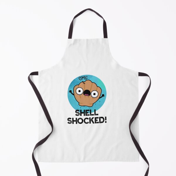Item preview, Shell Shocked Funny Seashell Puns  designed and sold by punnybone.
