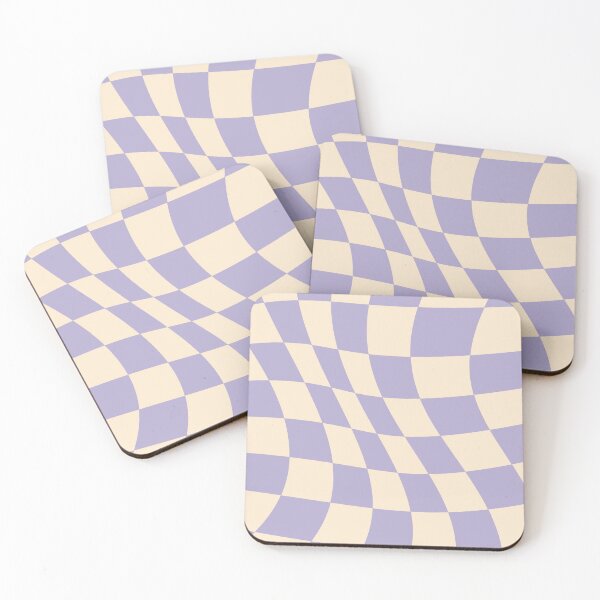 Item preview, violaceous pastel psychedelic gingham designed and sold by MaiZephyr.