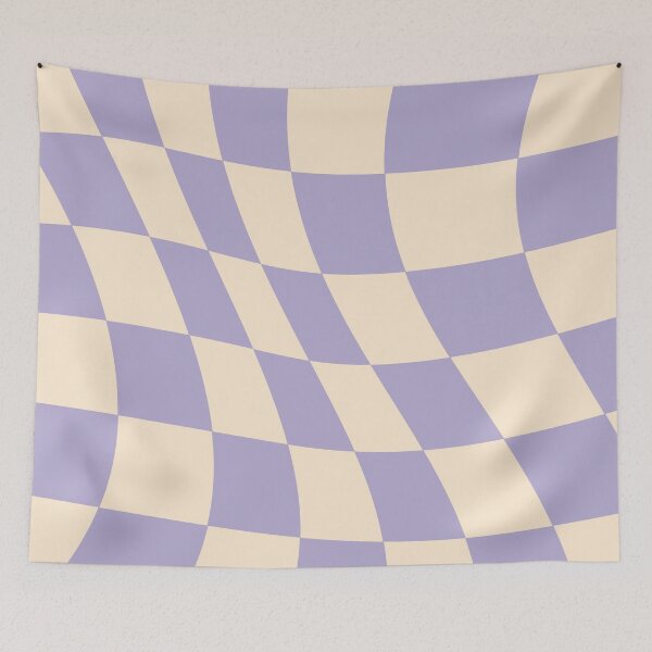 Item preview, violaceous pastel psychedelic gingham designed and sold by MaiZephyr.