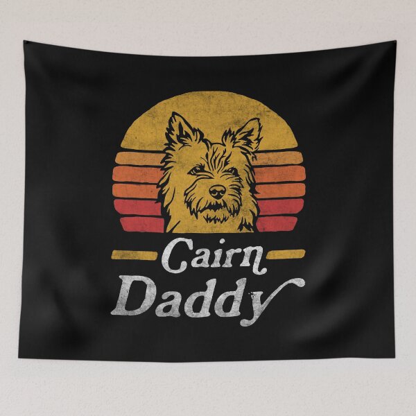 Item preview, Retro Vintage Cairn Terrier Daddy designed and sold by More Cute Dogs.