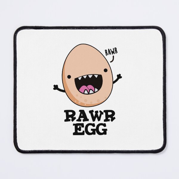 Item preview, Rawr Egg Funny Raw Egg Puns  designed and sold by punnybone.