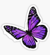 purple butterfly stickers