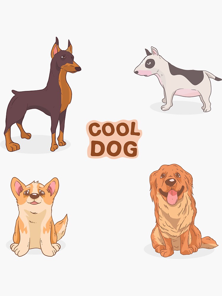 Sticker for Sale mit Cooler Hundeclub, Mix-Arten-Planer-Aufkleber, süße  Hundeaufkleber, Journal-Aufkleber, Sammelalbum-Aufkleber, Hundeaufkleber,  Tieraufkleber von KPDESING