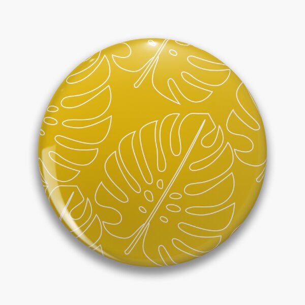 Item preview, Minimalistic Monstera Leaf Pattern on Yellow designed and sold by GraphicsClub.
