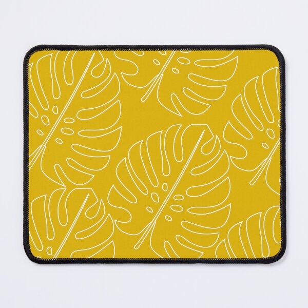 Item preview, Minimalistic Monstera Leaf Pattern on Yellow designed and sold by GraphicsClub.