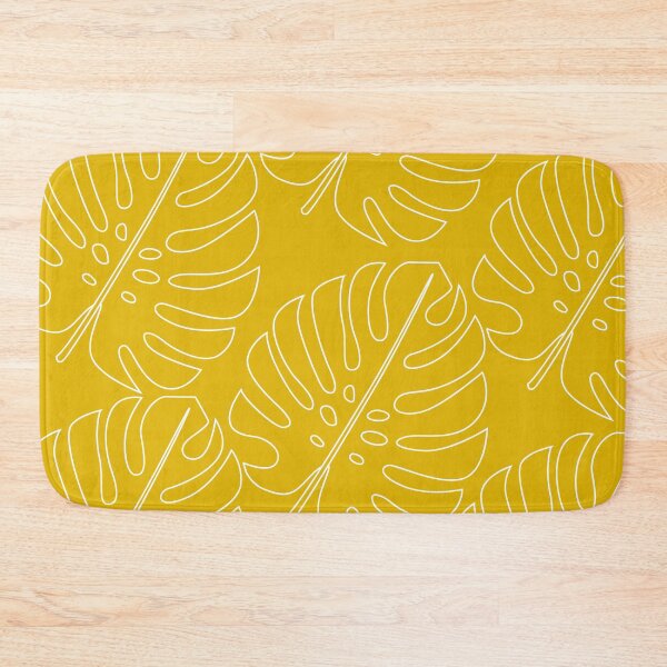 Item preview, Minimalistic Monstera Leaf Pattern on Yellow designed and sold by GraphicsClub.